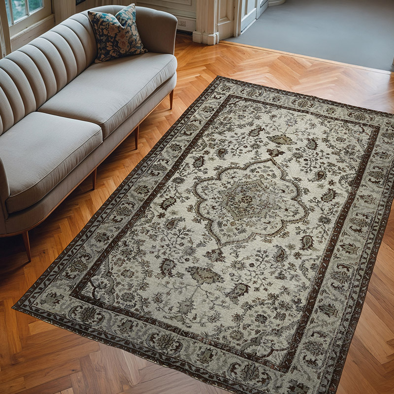 El Oyması Boyalı Halı - 200 cm x 304 cm - K0082163