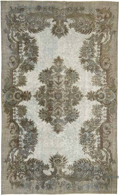 Hand Carved Over-Dyed Rug - 5' 5" x 8' 9" (65" x 105")