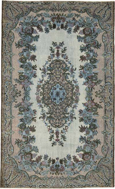 Hand Carved Over-Dyed Rug - 6' 3" x 10' 4" (75" x 124")