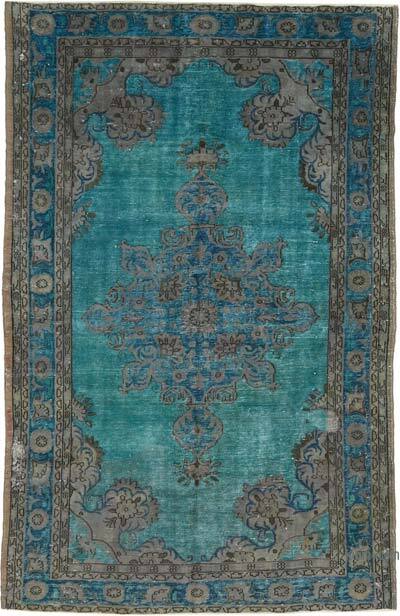 Hand Carved Over-Dyed Rug - 7'  x 10' 10" (84" x 130")