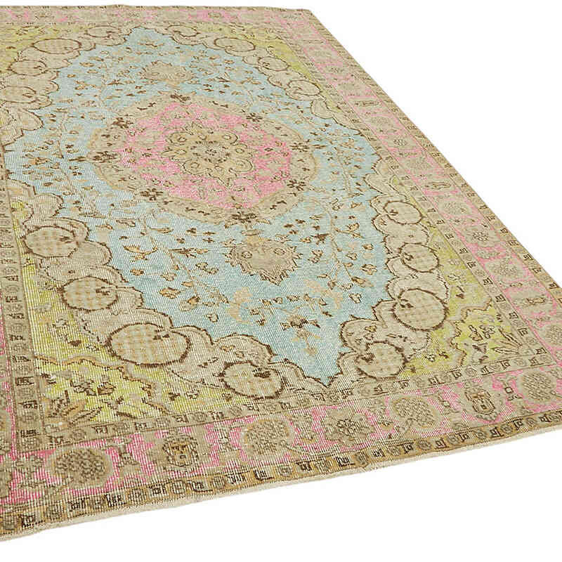 Hand Carved Over-Dyed Rug - 6' 1" x 9' 3" (73" x 111") - K0082171