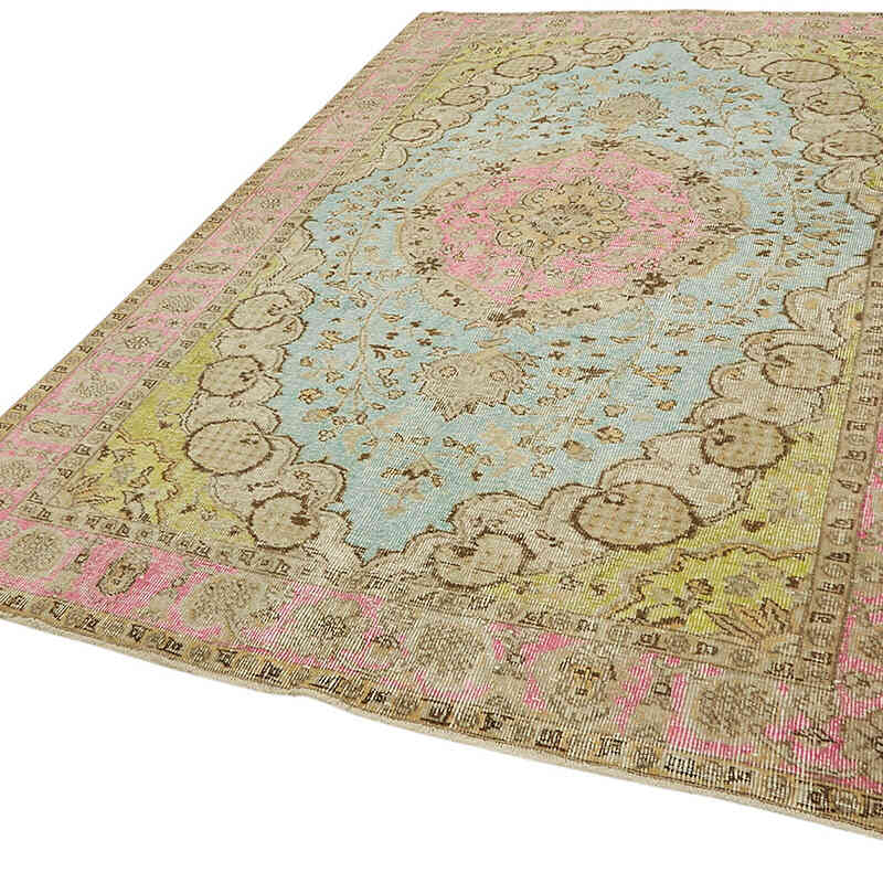 Hand Carved Over-Dyed Rug - 6' 1" x 9' 3" (73" x 111") - K0082171