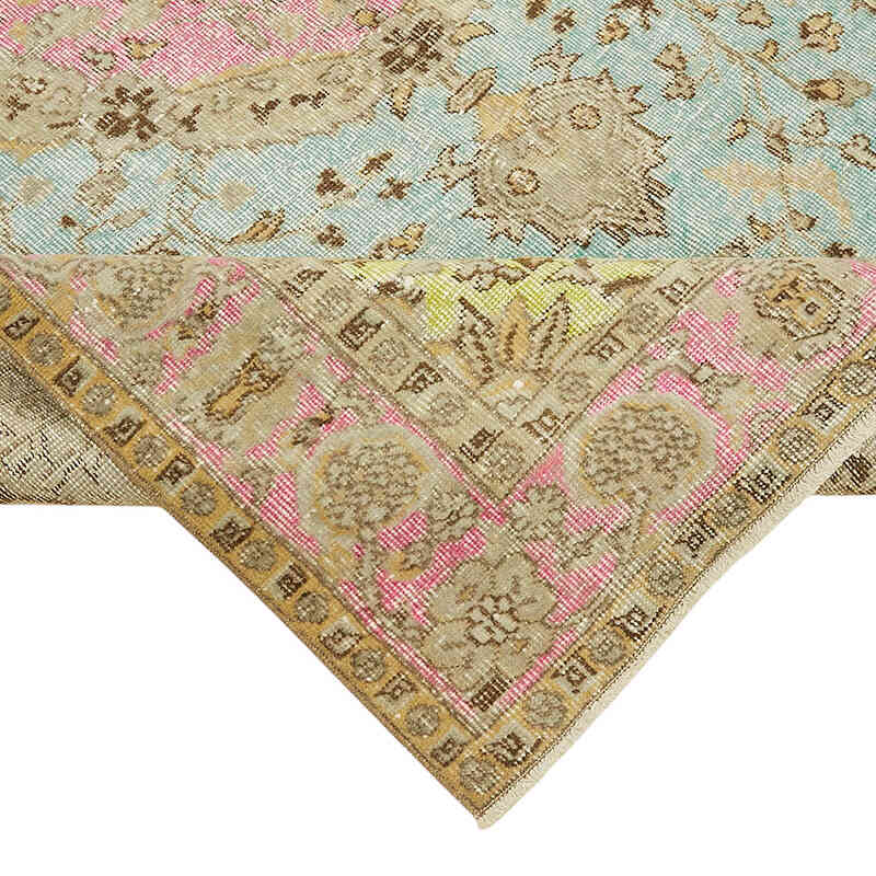 Hand Carved Over-Dyed Rug - 6' 1" x 9' 3" (73" x 111") - K0082171