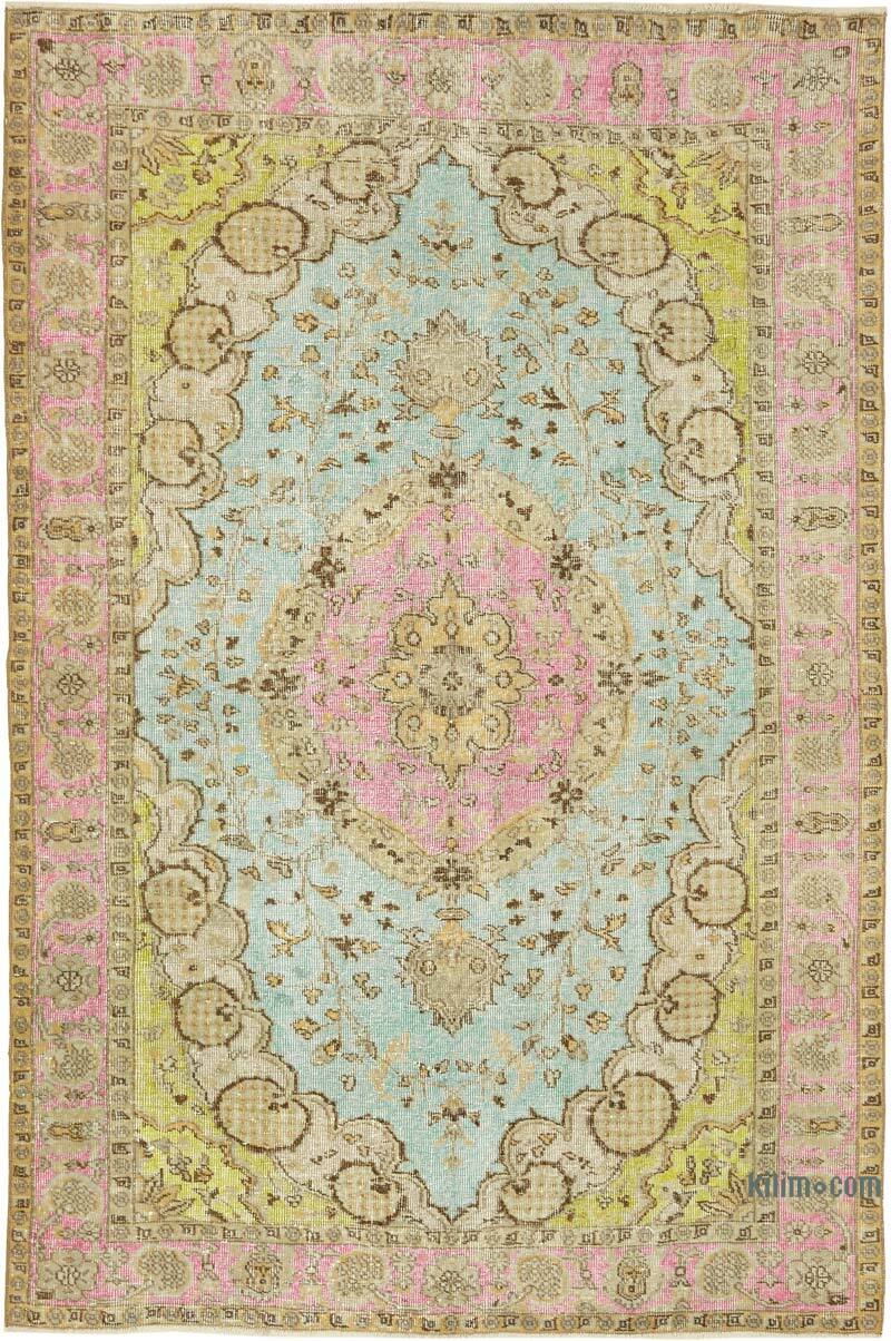 Hand Carved Over-Dyed Rug - 6' 1" x 9' 3" (73" x 111") - K0082171