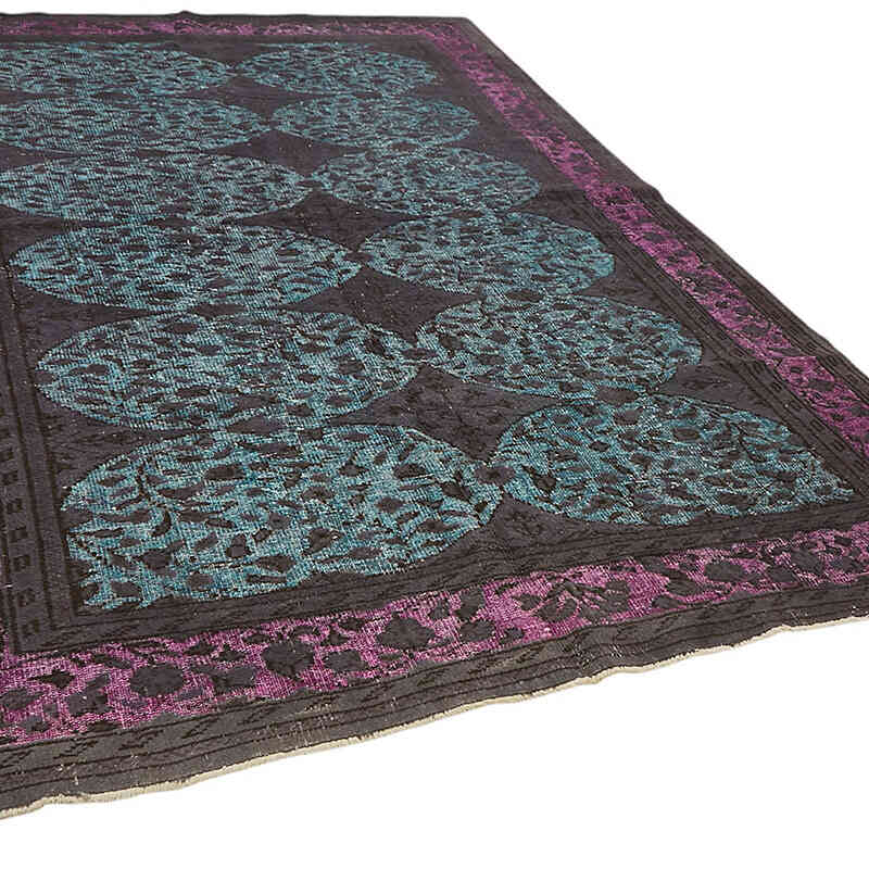 Hand Carved Over-Dyed Rug - 7' 5" x 10' 10" (89" x 130") - K0082174