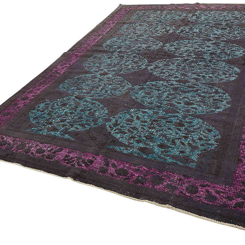 Hand Carved Over-Dyed Rug - 7' 5" x 10' 10" (89" x 130") - K0082174