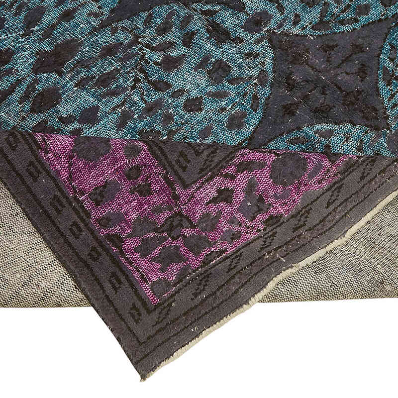Hand Carved Over-Dyed Rug - 7' 5" x 10' 10" (89" x 130") - K0082174