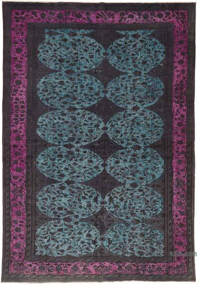 Hand Carved Over-Dyed Rug - 7' 5" x 10' 10" (89" x 130")