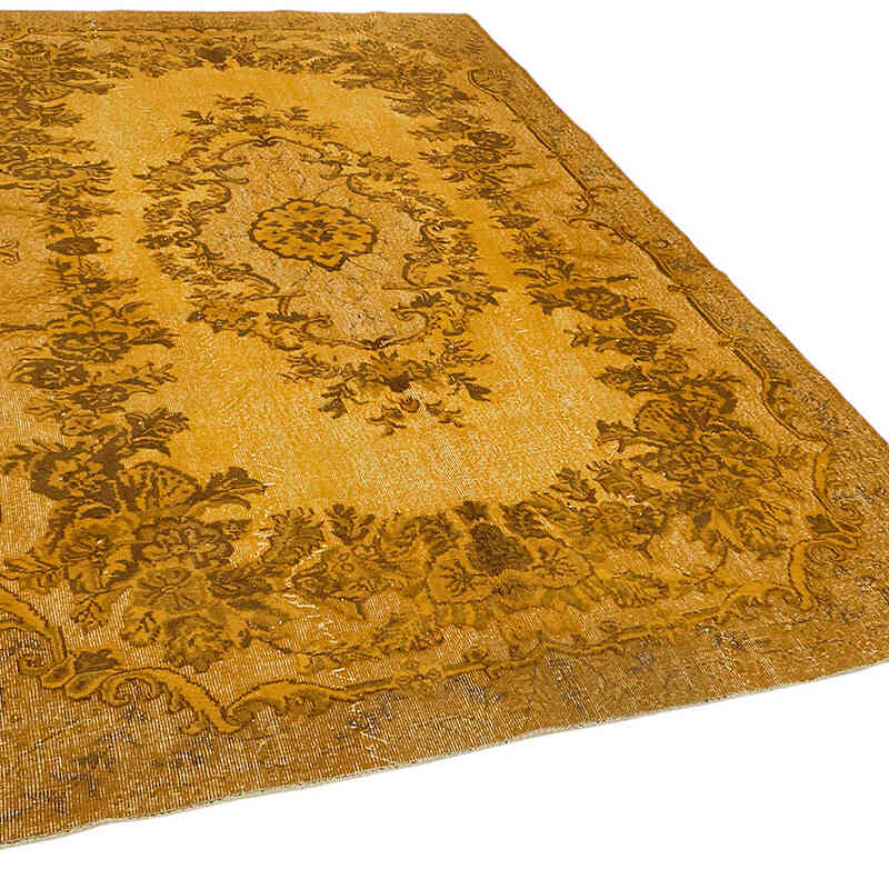 Hand Carved Over-Dyed Rug - 6' 7" x 10' 2" (79" x 122") - K0082175