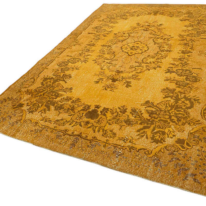 Hand Carved Over-Dyed Rug - 6' 7" x 10' 2" (79" x 122") - K0082175