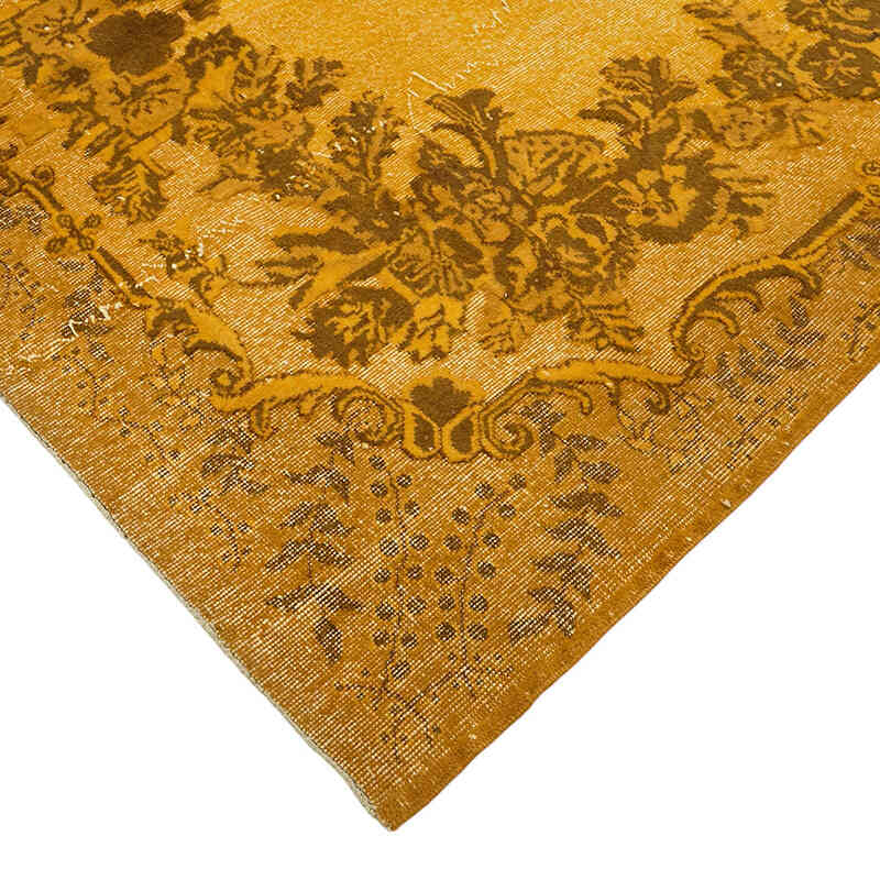 Hand Carved Over-Dyed Rug - 6' 7" x 10' 2" (79" x 122") - K0082175
