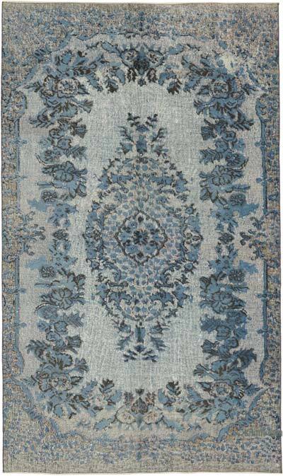 Hand Carved Over-Dyed Rug - 5' 9" x 9' 7" (69" x 115")