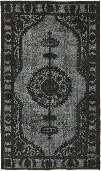 Hand Carved Over-Dyed Rug - 5' 7" x 9' 7" (67" x 115")
