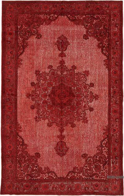 Hand Carved Over-Dyed Rug - 6' 10" x 11'  (82" x 132")