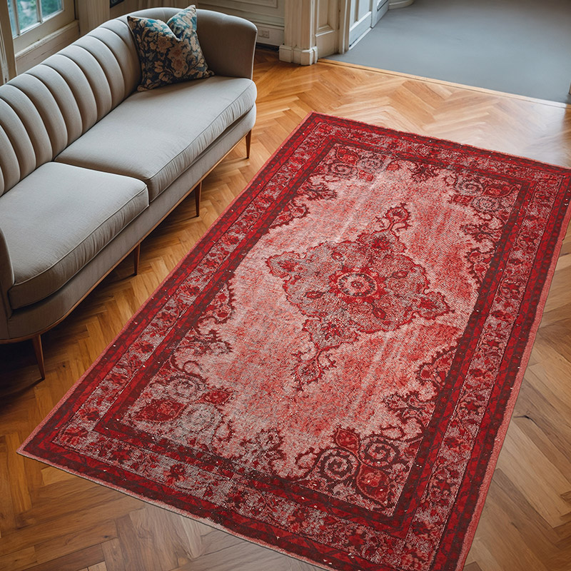 El Oyması Boyalı Halı - 173 cm x 279 cm - K0082180
