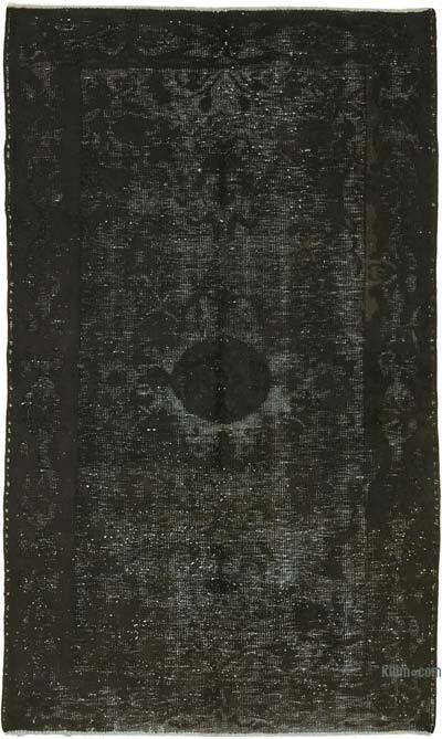 Hand Carved Over-Dyed Rug - 4' 9" x 8'  (57" x 96")