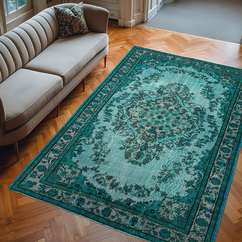 El Oyması Boyalı Halı - 186 cm x 270 cm - K0082187