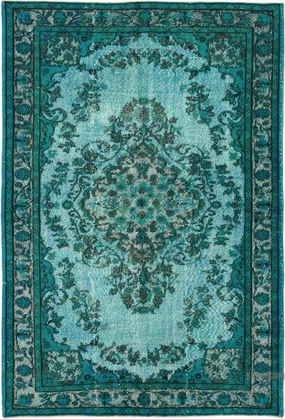 El Oyması Boyalı Halı - 186 cm x 270 cm