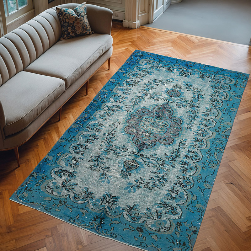 El Oyması Boyalı Halı - 158 cm x 270 cm - K0082188