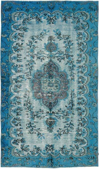 Hand Carved Over-Dyed Rug - 5' 2" x 8' 10" (62" x 106")