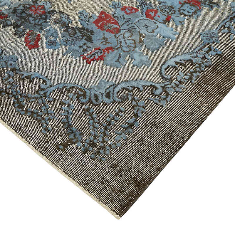 Hand Carved Over-Dyed Rug - 6' 5" x 9' 10" (77" x 118") - K0082189