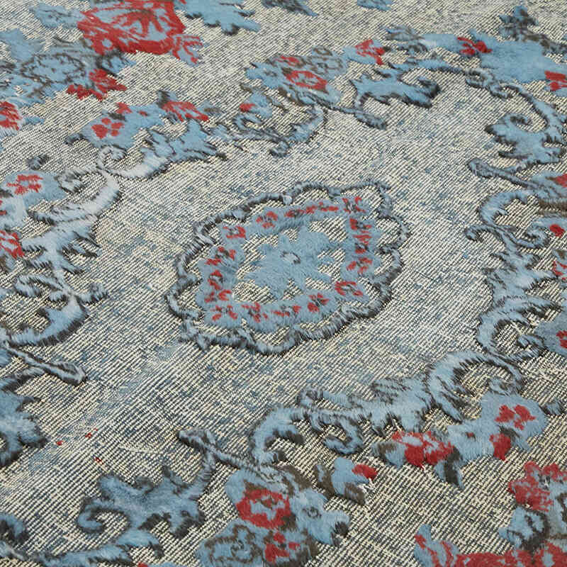 Hand Carved Over-Dyed Rug - 6' 5" x 9' 10" (77" x 118") - K0082189