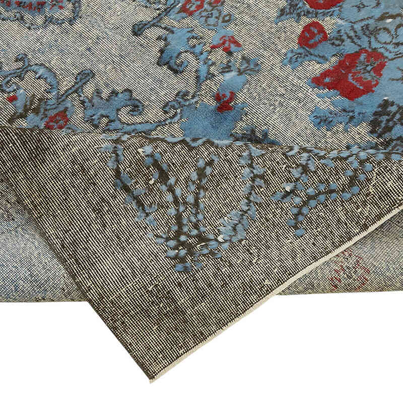 Hand Carved Over-Dyed Rug - 6' 5" x 9' 10" (77" x 118") - K0082189