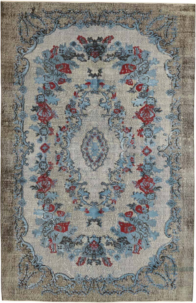 Hand Carved Over-Dyed Rug - 6' 5" x 9' 10" (77" x 118") - K0082189