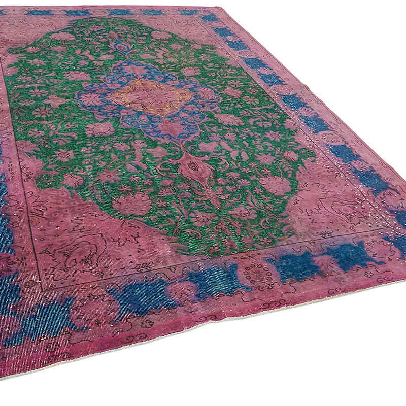 Hand Carved Over-Dyed Rug - 7' 7" x 10' 10" (91" x 130") - K0082191