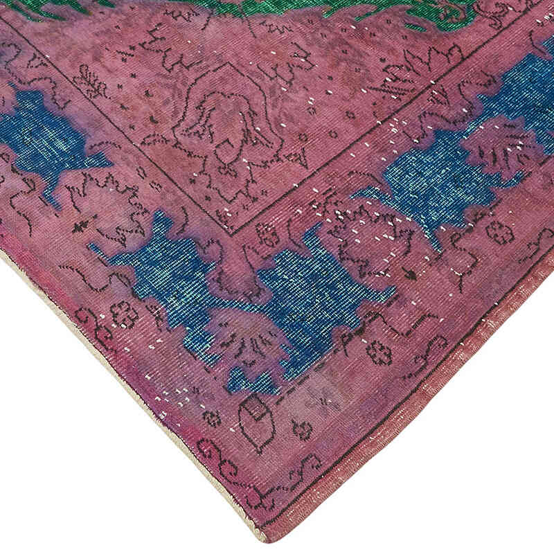 Hand Carved Over-Dyed Rug - 7' 7" x 10' 10" (91" x 130") - K0082191