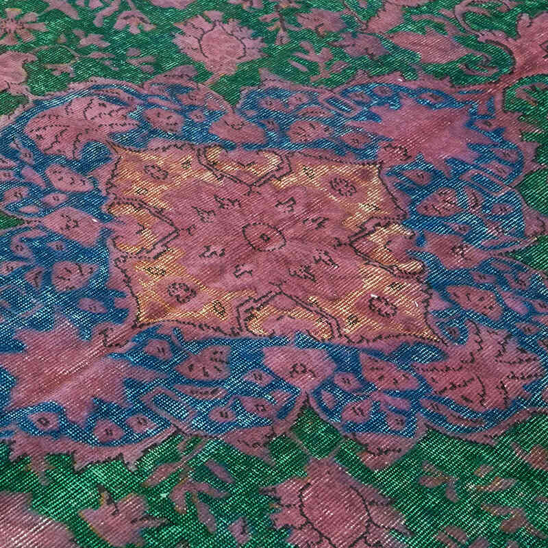 Hand Carved Over-Dyed Rug - 7' 7" x 10' 10" (91" x 130") - K0082191