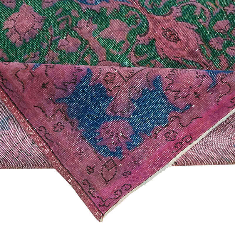Hand Carved Over-Dyed Rug - 7' 7" x 10' 10" (91" x 130") - K0082191