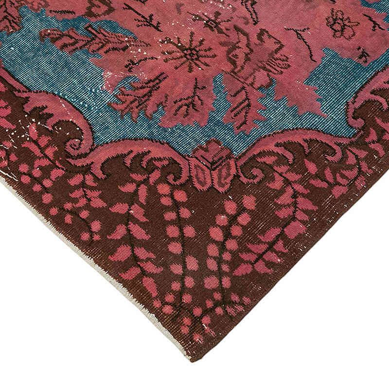 Hand Carved Over-Dyed Rug - 6' 10" x 10' 2" (82" x 122") - K0082197
