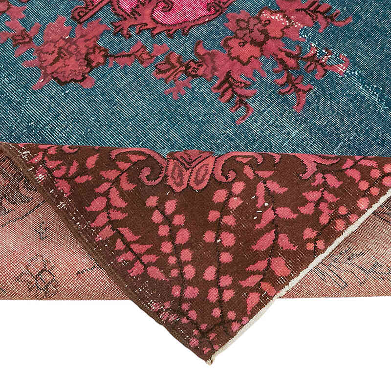 Hand Carved Over-Dyed Rug - 6' 10" x 10' 2" (82" x 122") - K0082197