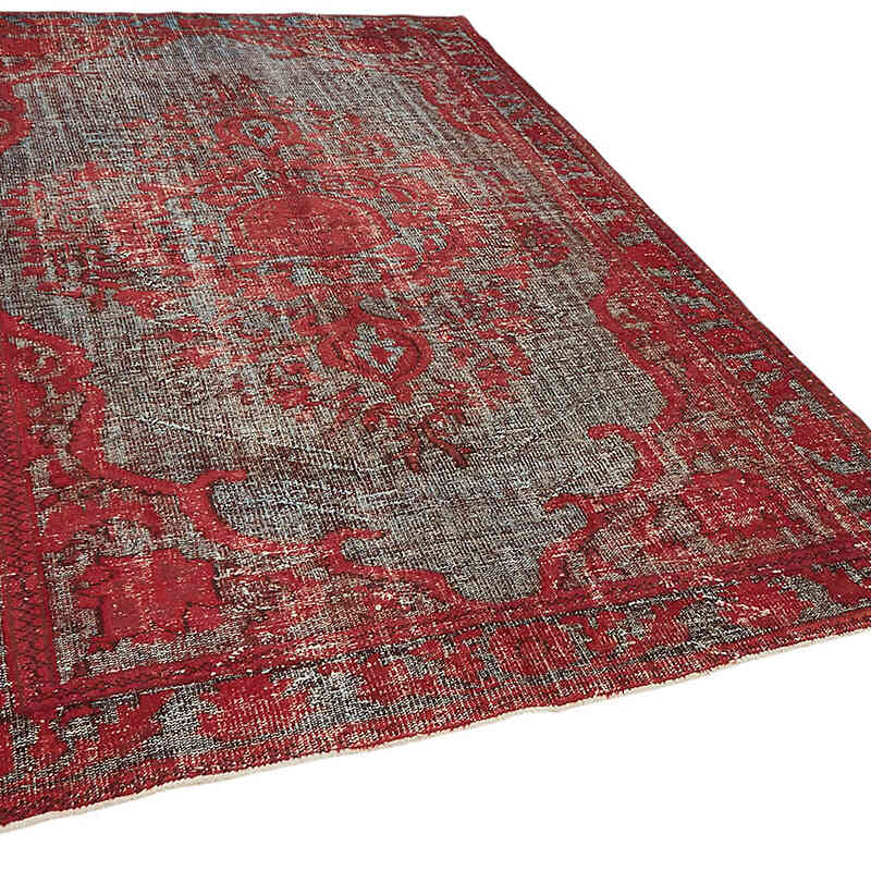 Alfombra Tallada a Mano Sobre Teñida - 205 cm x 305 cm - K0082198