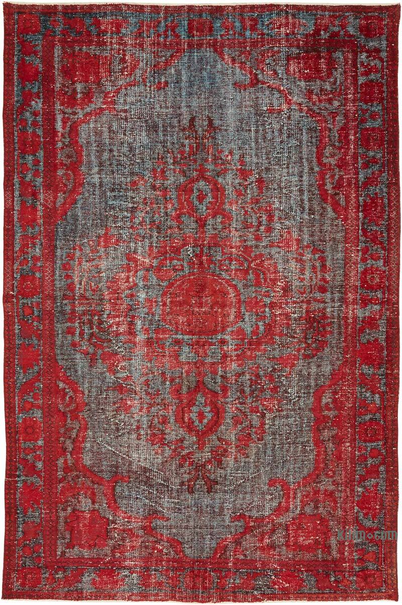 Alfombra Tallada a Mano Sobre Teñida - 205 cm x 305 cm - K0082198
