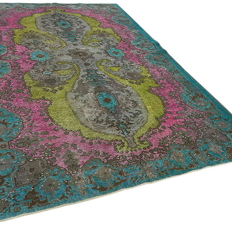 Hand Carved Over-Dyed Rug - 6' 3" x 10'  (75" x 120") - K0082199