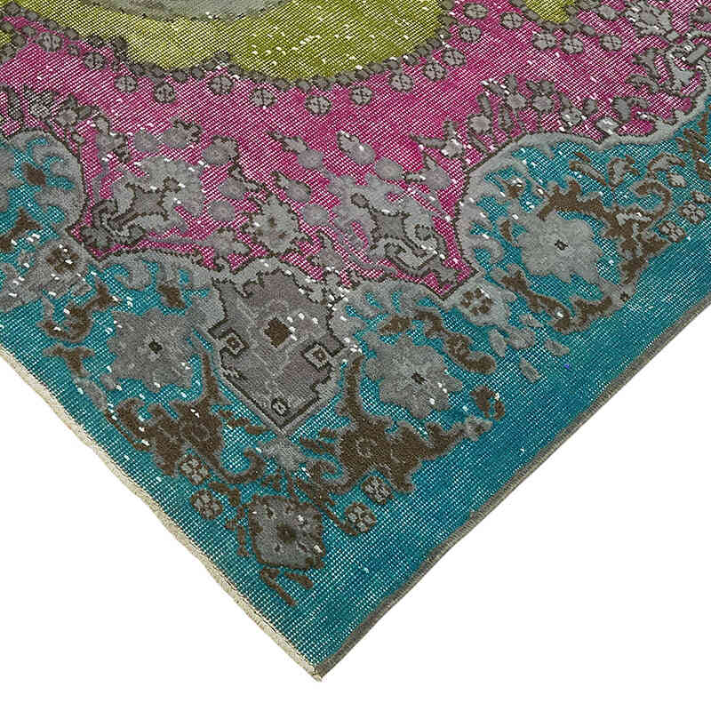 Hand Carved Over-Dyed Rug - 6' 3" x 10'  (75" x 120") - K0082199
