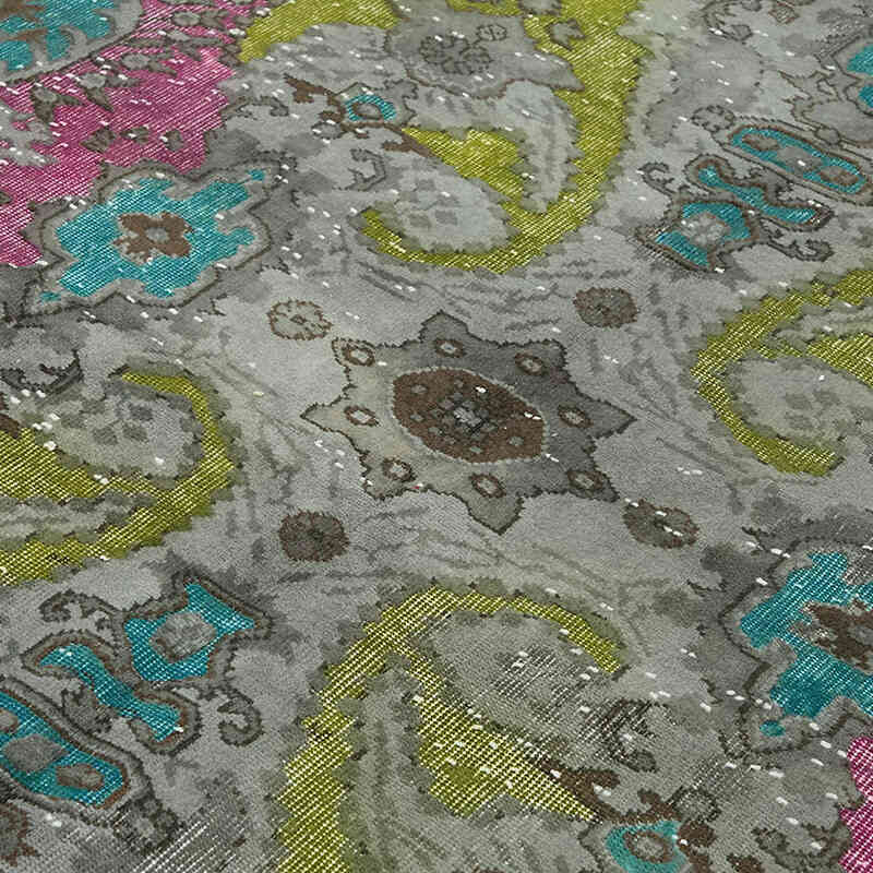 Hand Carved Over-Dyed Rug - 6' 3" x 10'  (75" x 120") - K0082199