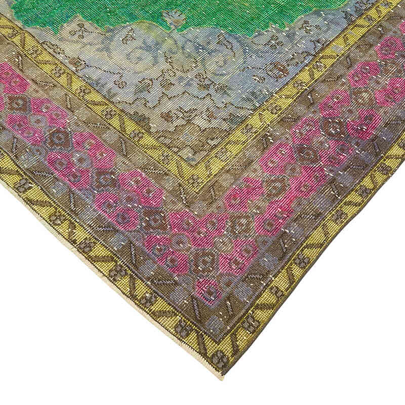 Hand Carved Over-Dyed Rug - 7'  x 10' 11" (84" x 131") - K0082201
