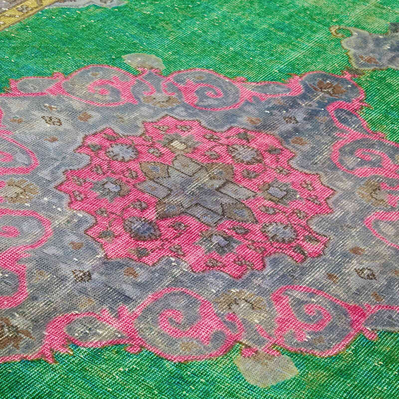 Hand Carved Over-Dyed Rug - 7'  x 10' 11" (84" x 131") - K0082201