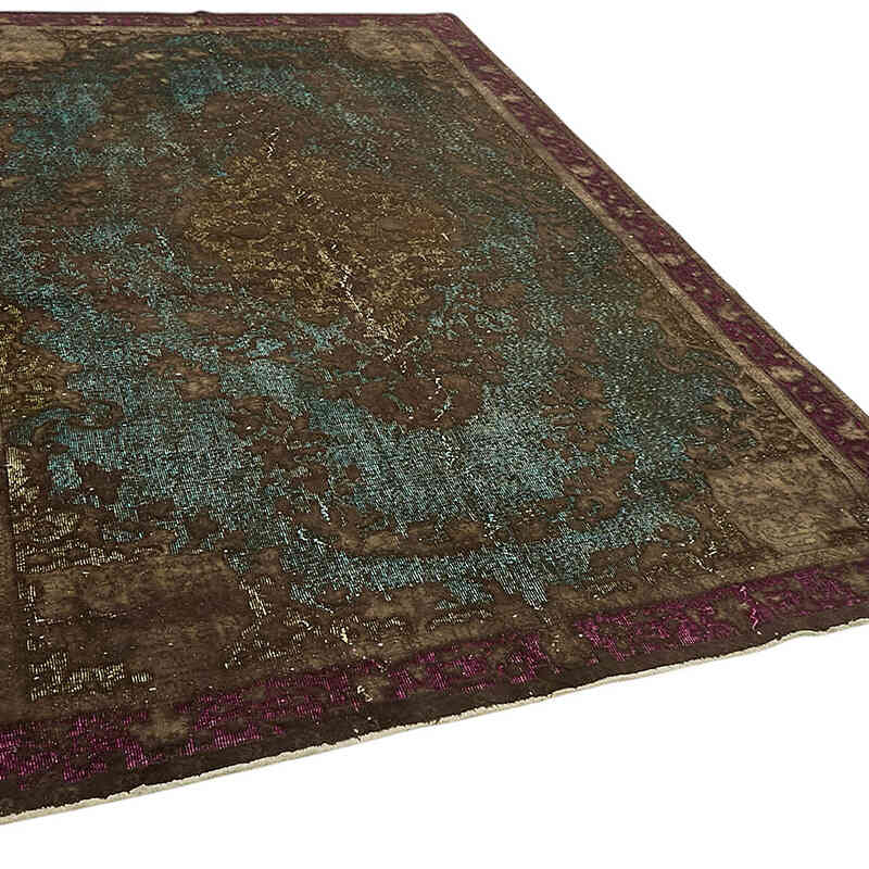 Hand Carved Over-Dyed Rug - 6' 8" x 10' 5" (80" x 125") - K0082202