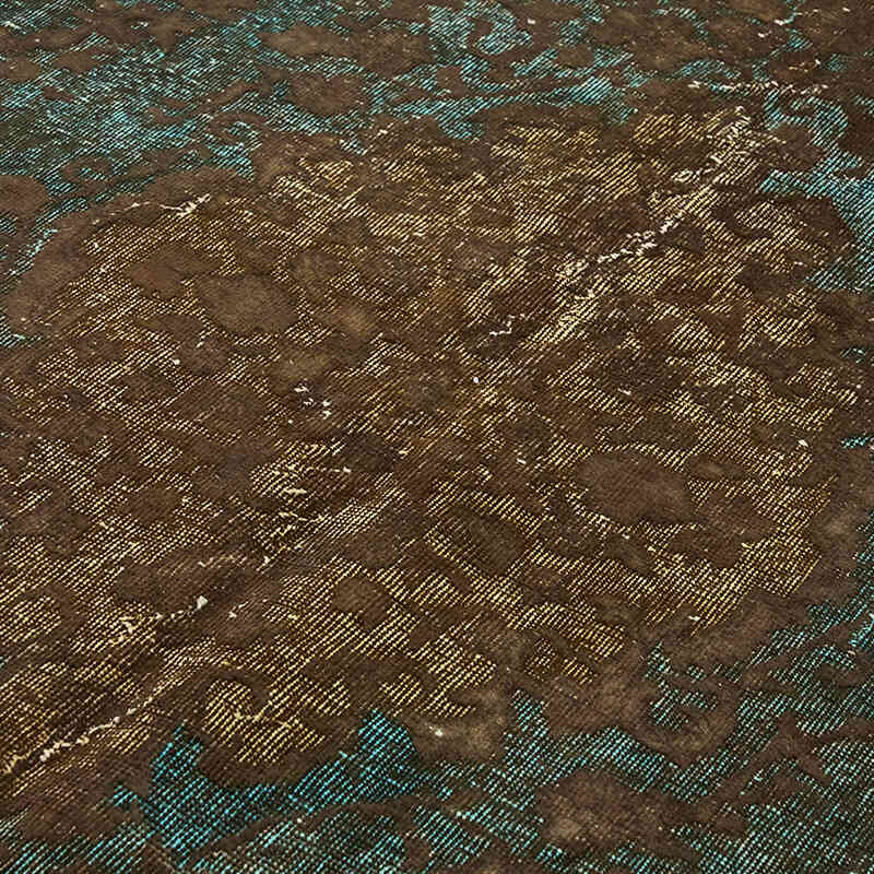 Hand Carved Over-Dyed Rug - 6' 8" x 10' 5" (80" x 125") - K0082202
