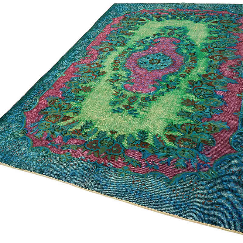 Hand Carved Over-Dyed Rug - 6' 3" x 9' 7" (75" x 115") - K0082203