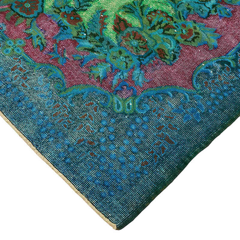 Hand Carved Over-Dyed Rug - 6' 3" x 9' 7" (75" x 115") - K0082203