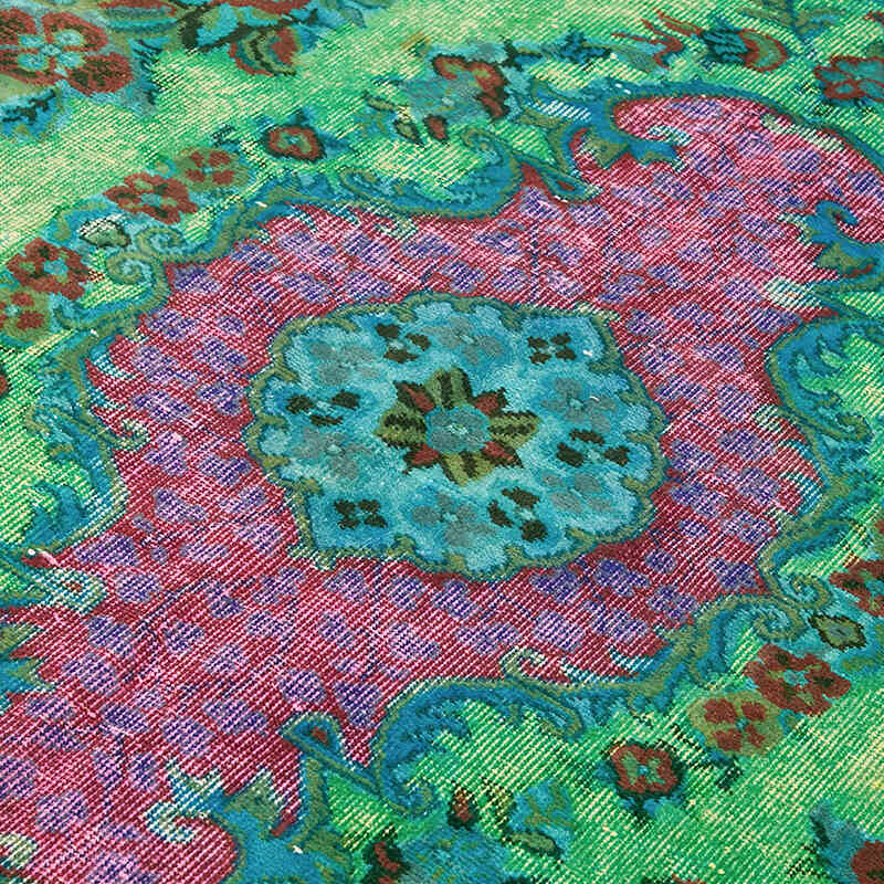Hand Carved Over-Dyed Rug - 6' 3" x 9' 7" (75" x 115") - K0082203