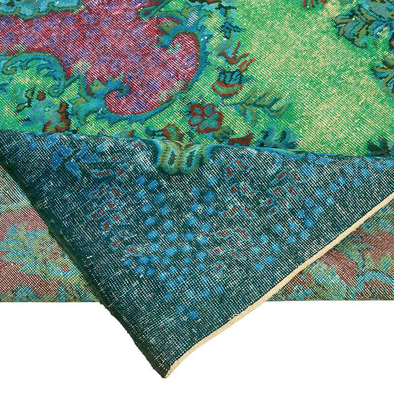 Hand Carved Over-Dyed Rug - 6' 3" x 9' 7" (75" x 115") - K0082203