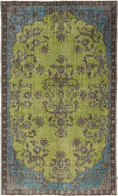 Hand Carved Over-Dyed Rug - 6' 8" x 11' 2" (80" x 134")
