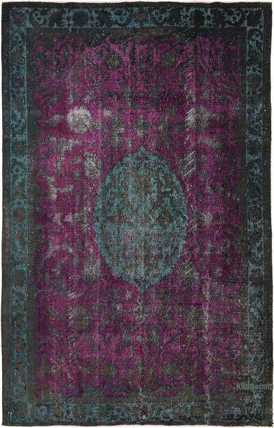 Hand Carved Over-Dyed Rug - 6' 9" x 10' 8" (81" x 128")