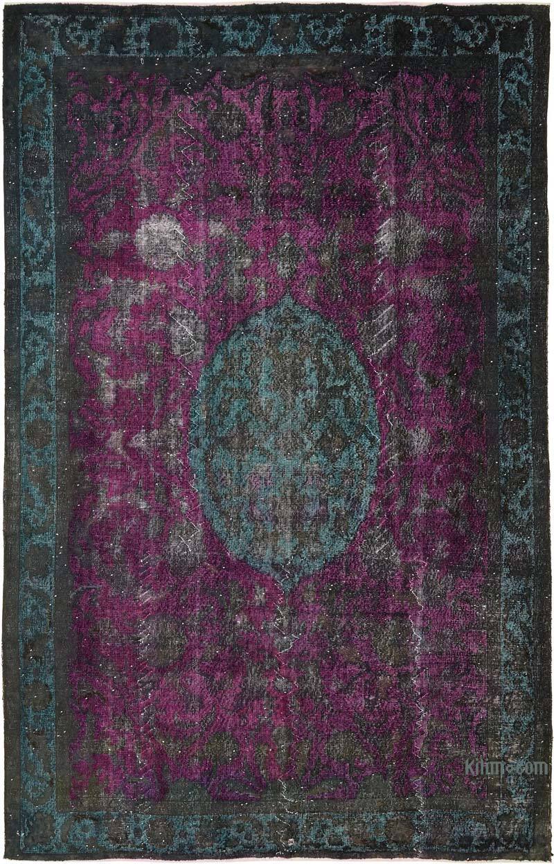 Alfombra Tallada a Mano Sobre Teñida - 206 cm x 326 cm - K0082206